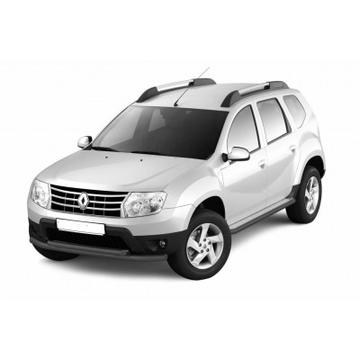 Защита порогов с алюм. площадкой 51мм «Эстонец» (ППК) Renault Duster 2012 - 2015