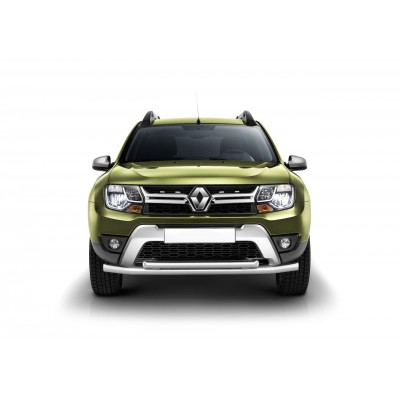 Защита переднего бампера двойная 63/51мм (НПС) Renault Duster 2016 - 2020